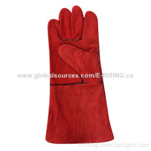 13.5-inch Cow Split Leather Welder Works Gloves